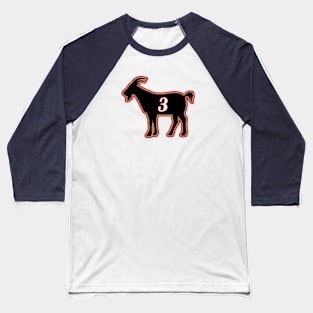 PHI GOAT - 3 - White Baseball T-Shirt